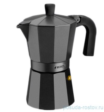 Кофеварка гейзерная на 3 чашки "Monix /Black" / 154871 Кофеварка гейзерная на 3 чашки "Monix /Black" / 154871