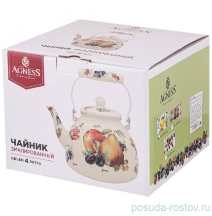 Чайник 4 л эмалированный &quot;Фрукты&quot; / 274417