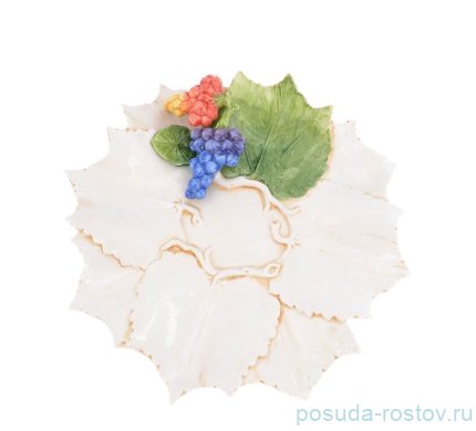 Блюдо 31 х 15 см круглое н/н &quot;виноград&quot; / 261854