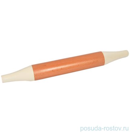 Скалка деревянная белые ручки / 150461