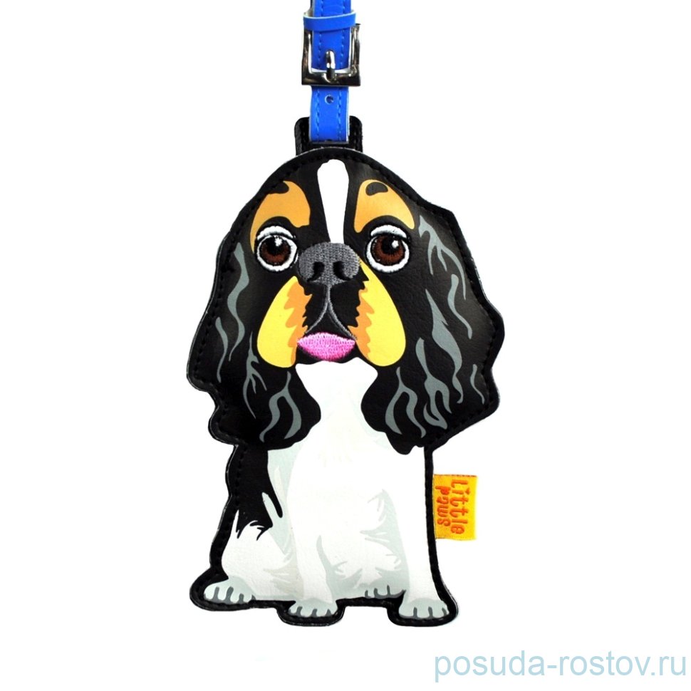 Кожаный брелок на сумку  Arora Design "King Charles Spaniel" / 143996