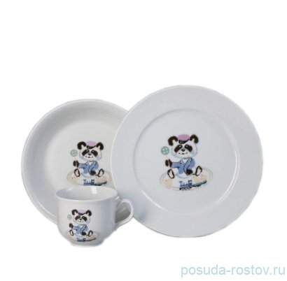 Детский набор 3 предмета "Angelika /Мишка панда" / 058967