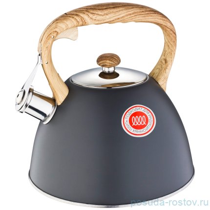 Чайник 3 л серый /со свистком /индукция капсульное дно &quot;Agness&quot; / 195862