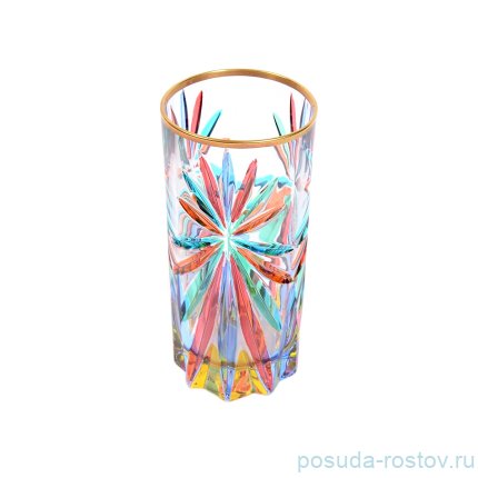 Стаканы для воды 300 мл 6 шт &quot;Оазис /DueZetta /Цветные фантазии с золотом&quot; / 071957
