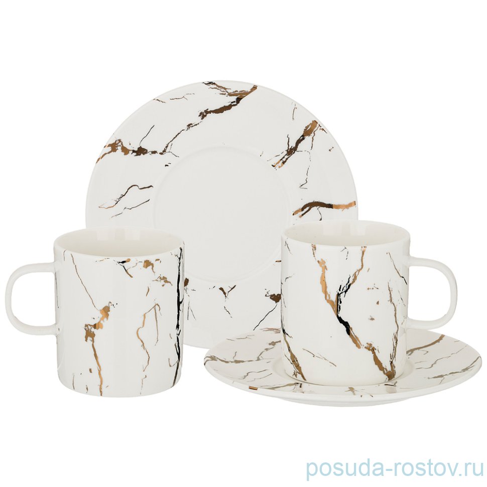 Набор чайных пар 220 мл 2 шт "Fantasy /Белое" / 206092