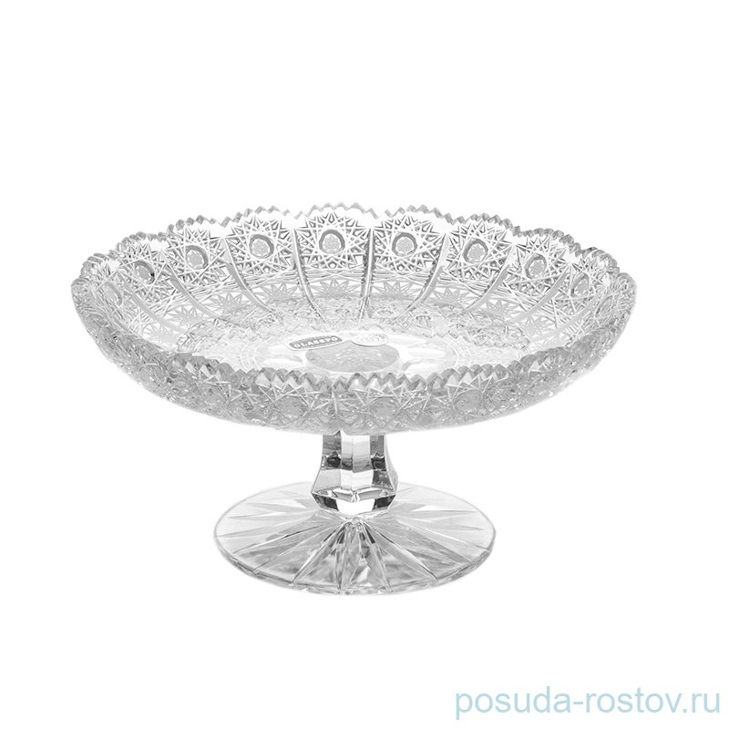 Ваза для конфет 18 см н/н "Glasspo /Хрусталь резной" / 017770 Ваза для конфет 18 см н/н "Glasspo /Хрусталь резной" / 017770
