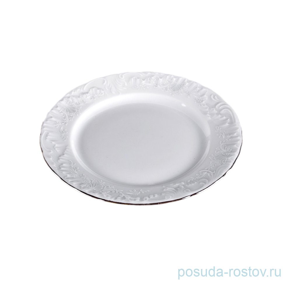 Блюдо 29 см круглое "Рококо /Платиновый узор" / 115740 Блюдо 29 см круглое "Рококо /Платиновый узор" / 115740