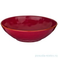 Тарелка 19 см глубокая 1 шт &quot;Concerto /Винно-красный&quot; / 172233