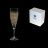 Бокалы для шампанского 180 мл 6 шт &quot;NICOLETTE /Мрамор золотой&quot; хрусталь Йиглава / 163827