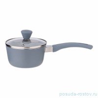 Ковшик12 х 6 см со стеклянной крышкой антипригарное покрытие 600 мл &quot;Арктик&quot; / 343000