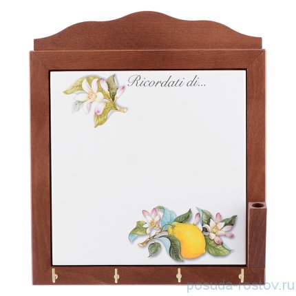 Вешалка для кухонных полотенец 28,5 см &quot;Artigianato ceramico /Лимоны&quot; / 156770