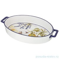 Блюдо 36,5 х 21 х 6 см овальное с ручками &quot;Прованс /Лимоны&quot; / 200899