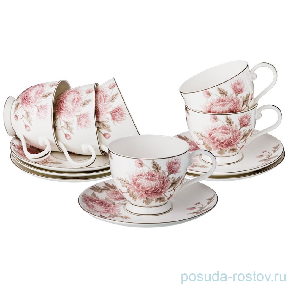 Набор чайных пар 250 мл 6 шт "Астра" / 189350 Набор чайных пар 250 мл 6 шт "Астра" / 189350