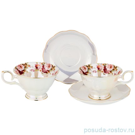 Набор чайных пар 220 мл 2 шт &quot;Перламутр&quot; / 189555