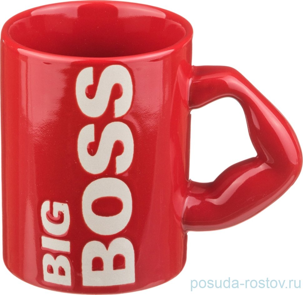 Кружка 500 мл красная "big boss" / 192165 Кружка 500 мл красная "big boss" / 192165