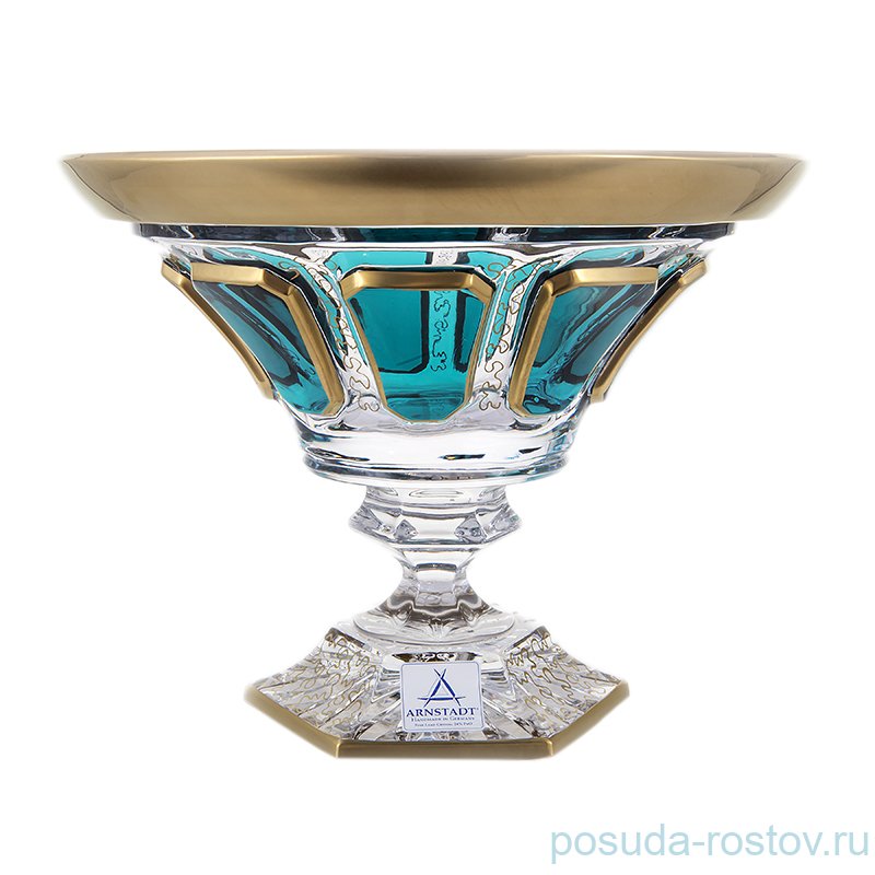 Ваза для конфет 18 см н/н "Антик /Бирюза" / 142988 Ваза для конфет 18 см н/н "Антик /Бирюза" / 142988