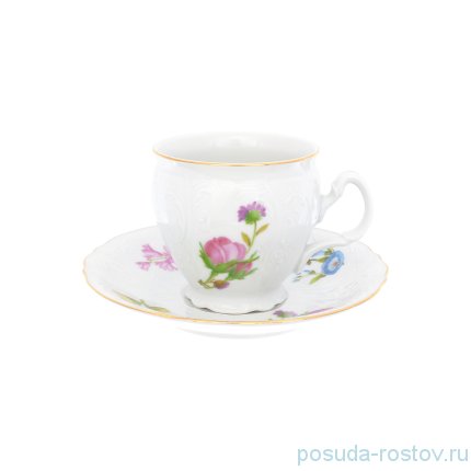Набор чайных пар 240 мл 6 шт высокие н/н &quot;Бернадотт /Весенние цветы&quot; / 232809