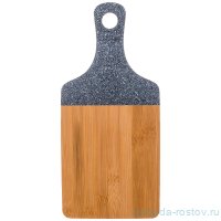 Доска разделочная 35 х 16 х 0,9 см с ручкой серая &quot;Agness&quot; / 198908