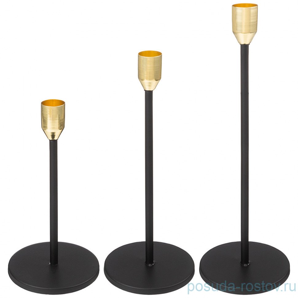 Набор подсвечников 3 шт 18/23,3/28,2 см / 340736 Набор подсвечников 3 шт 18/23,3/28,2 см / 340736