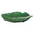 Блюдо 25 х 17 х 5 см зелёное лист &quot;капуста&quot; / 290910