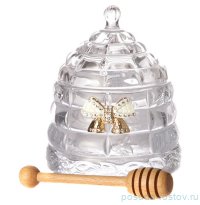 Емкость для меда 290 мл 11 х 14 см с палочкой &quot;Venezia /Muza&quot; / 199873