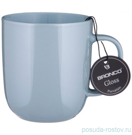 Кружка 400 мл голубая &quot;gloss&quot; (4шт.) / 229498