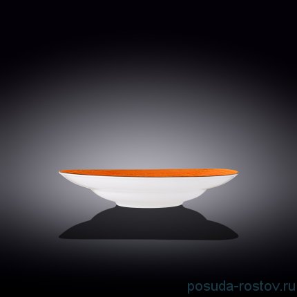 Тарелка 25,5 см глубокая оранжевая &quot;Spiral&quot; / 261583