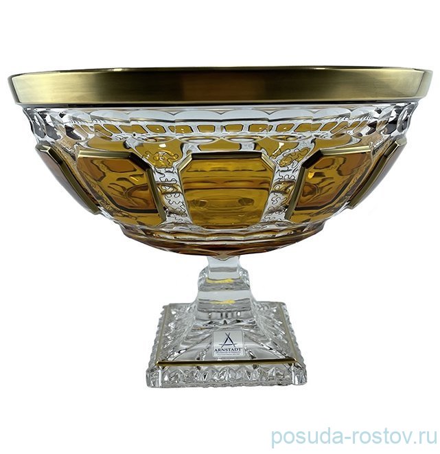 Ваза для фруктов 26 см н/н "Антик /Амбер /золото" / 336589 Ваза для фруктов 26 см н/н "Антик /Амбер /золото" / 336589