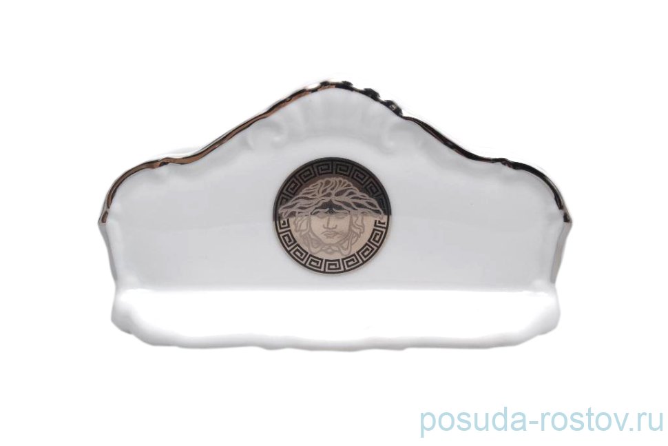 Салфетница 14 см "Магнолия /Версаче МГ /платина" / 011136