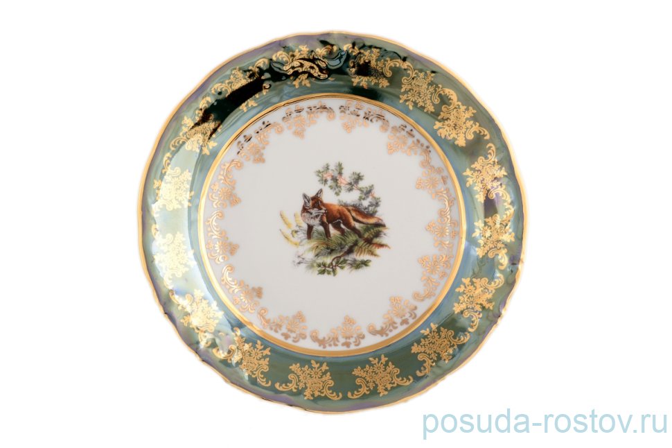 Набор тарелок 19 см 6 шт "Офелия /Охота зелёная"   / 122792