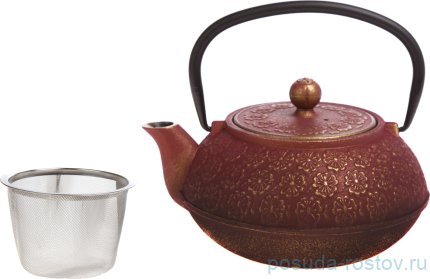 Заварочный чайник 1,15 л чугунный /эмалированное покрытие внутри / 193527