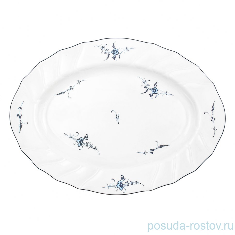 Блюдо 43 х 23 см овальное "Синий узор" / 339762