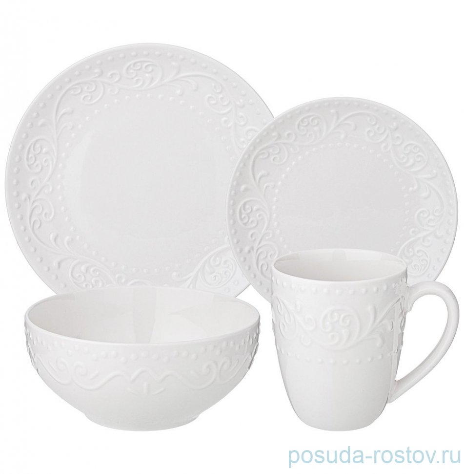 Столовый сервиз на 4 персоны 16 предметов "floral" / 349098