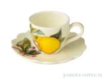 Набор кофейных пар 90 мл 6 шт &quot;Artigianato ceramico /Лимоны&quot; / 156794