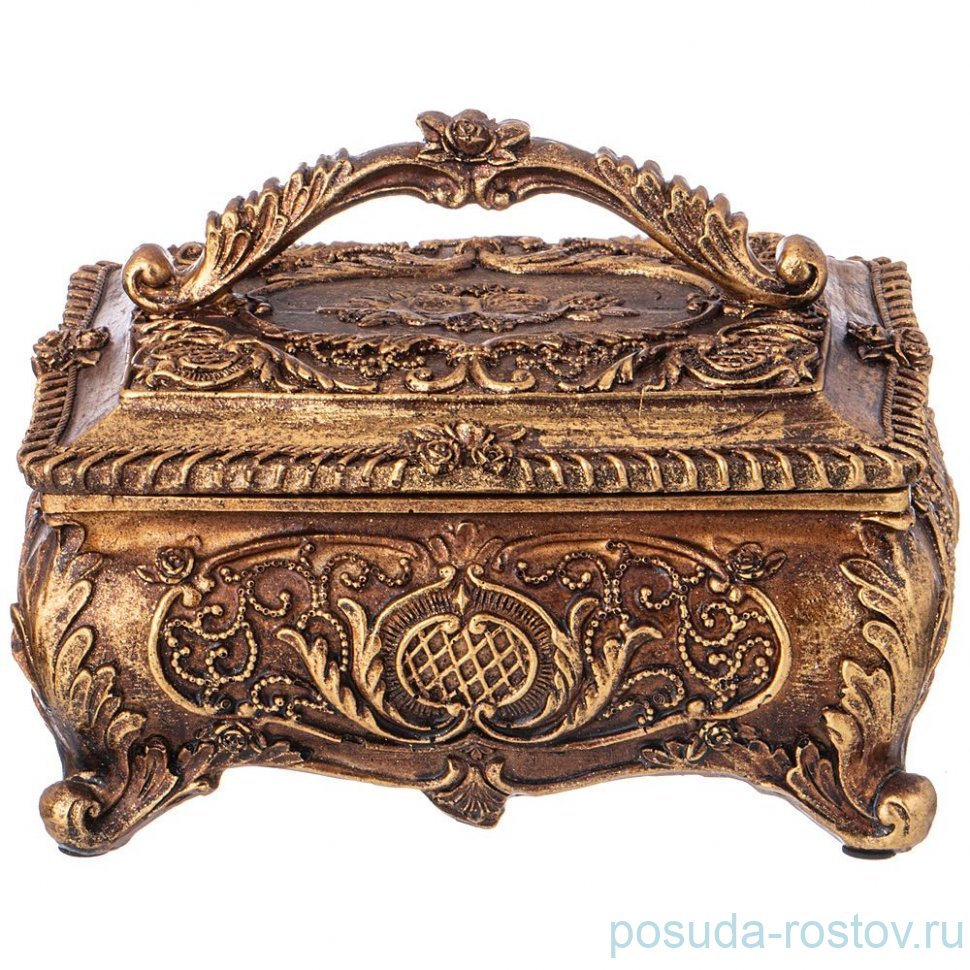 Шкатулка 16 х 12,5 х 11,2 см "Рококо" / 313466