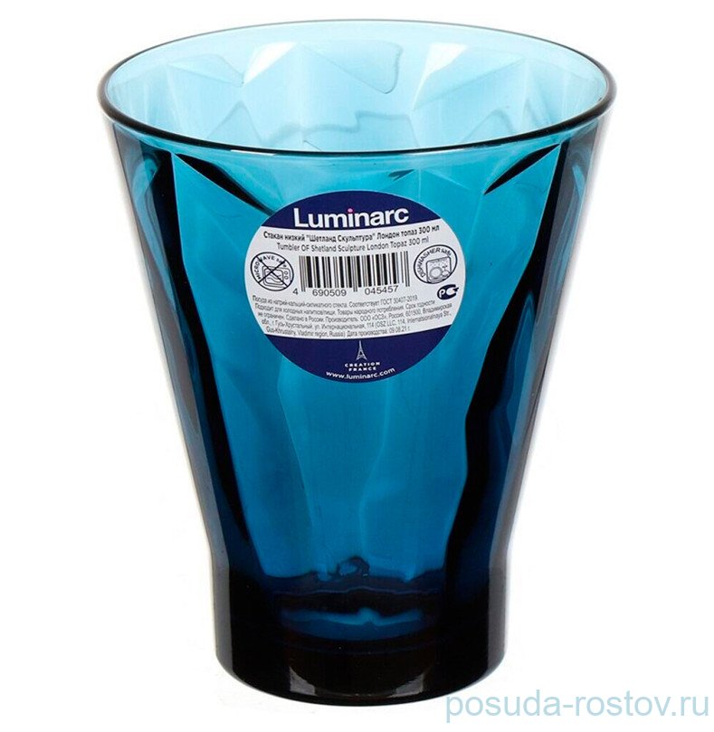 Стаканы для виски 300 мл 6 шт "Шетланд Скульптура" Лондон Топаз / 321830