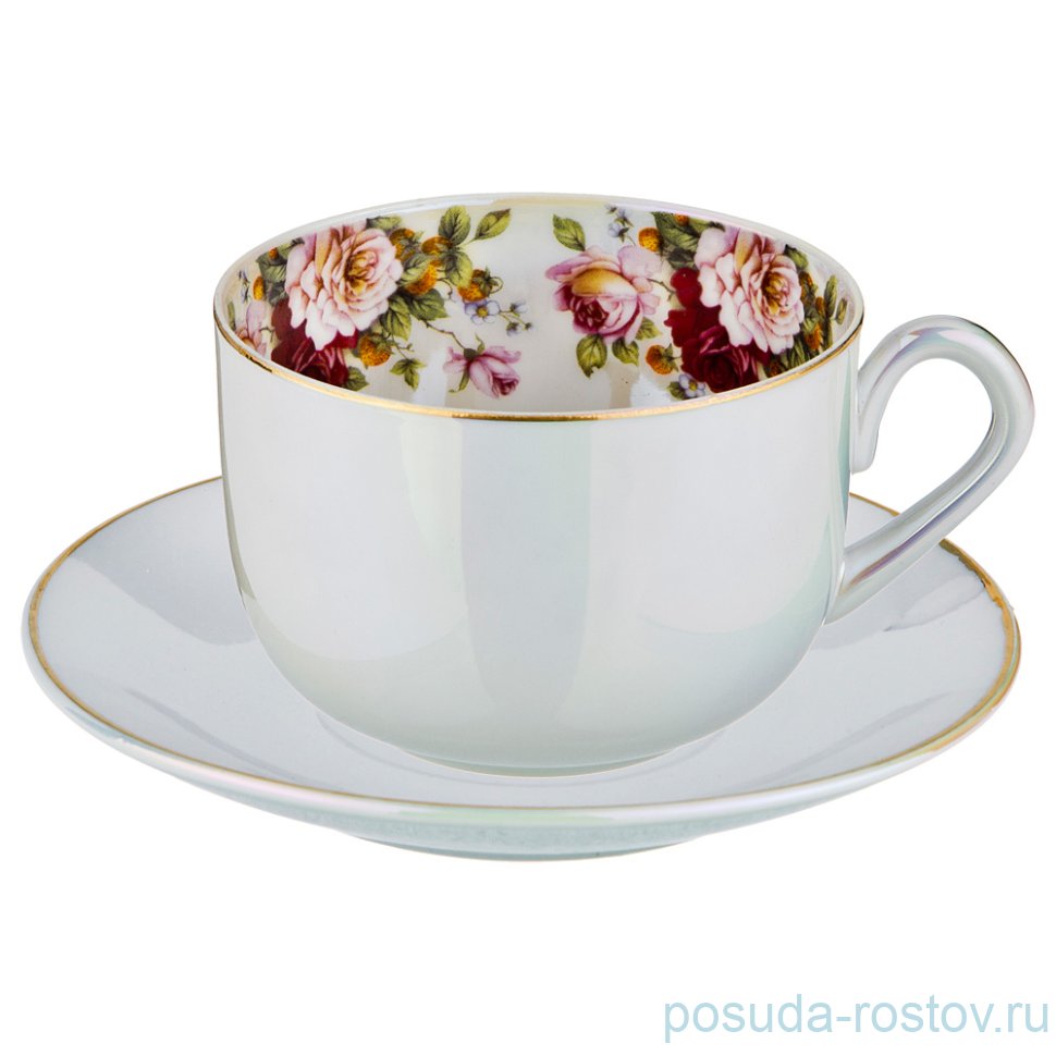 Чайная пара 285 мл 1 шт "перламутр" / 189557