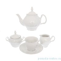 Чайный сервиз на 6 персон 15 предметов &quot;Бернадотт /Платиновый узор&quot;  / 138940