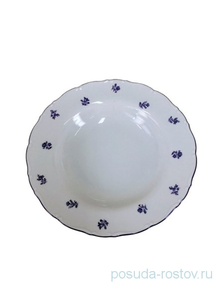 Набор тарелок 23 см 6 шт глубокие &quot;Офелия /Мелкие синие цветы&quot; / 245789