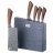 Набор кухонных ножей 6 предметов /деревянная подставка &quot;Agness&quot; / 195922