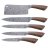 Набор кухонных ножей 6 предметов /деревянная подставка &quot;Agness&quot; / 195922