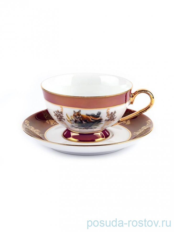 Чайная пара 220 мл н/н "Астра /Охота красная" / 281735