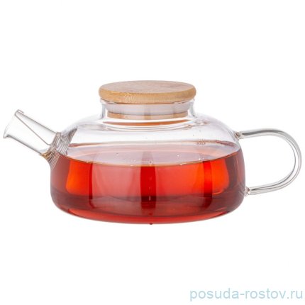 Заварочный чайник 700 мл с бамбуковой крышкой / 342559