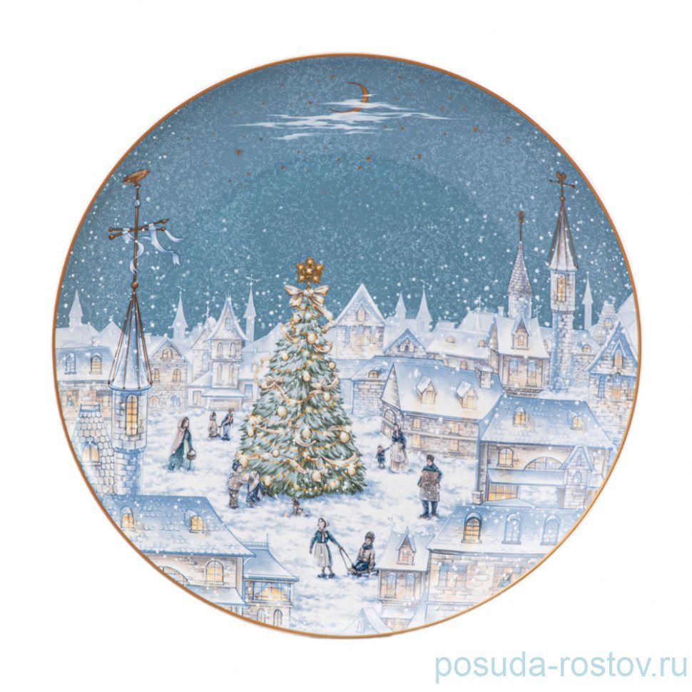 Тарелка 25,5 см 1 шт "снежная королева" / 361014 Тарелка 25,5 см 1 шт "снежная королева" / 361014