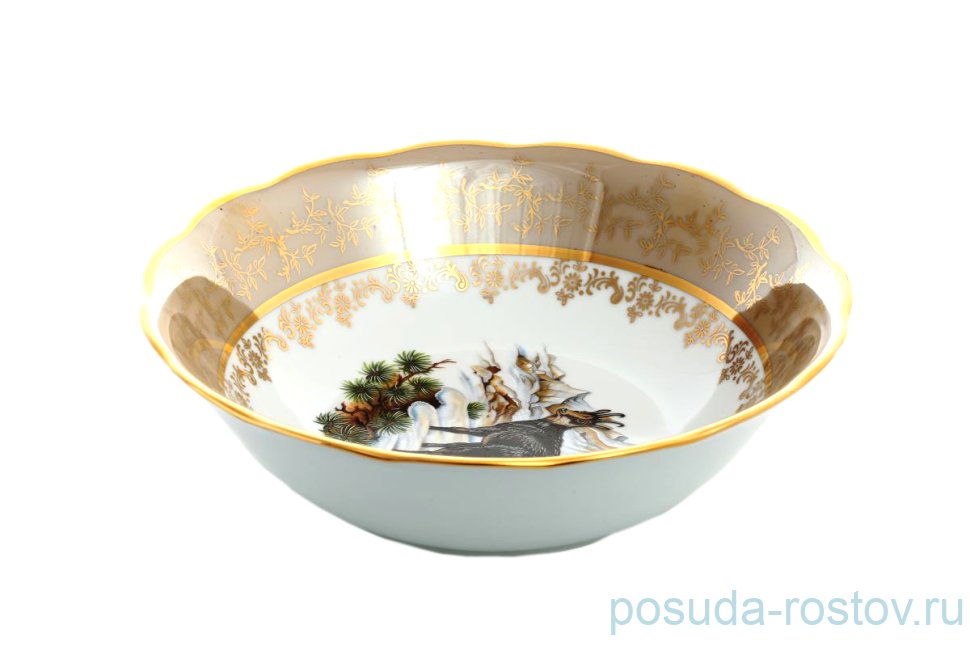 Салатник 23 см "Фредерика /Охота бежевая" / 139705