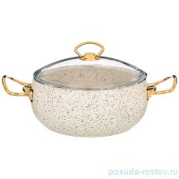 Кастрюля 22 х 10,5 см со стеклянной крышкой 3,2 л &quot;Agness /Mercury&quot; / 230282