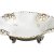Фруктовница 32 см на 3-х ножках Барбарина  Bohemia Porcelan Moritz Zdekauer 1810 s.r.o. "Анжелика/Золотая отводка" / 057295