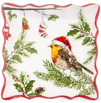 Блюдо 20 см квадратное &quot;Рождественская сказка&quot; / 355067