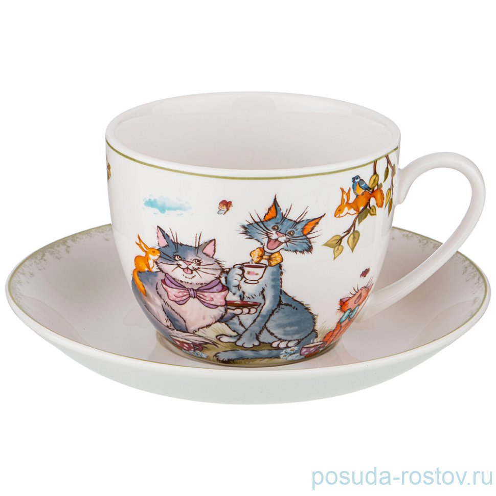 Чайная пара 450 мл 1 шт "Пальчики оближешь" / 213556