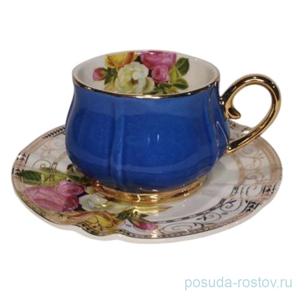 Чайная пара 200 мл 1 шт "Тюльпановая радуга" (синий) / 373931 Чайная пара 200 мл 1 шт "Тюльпановая радуга" (синий) / 373931